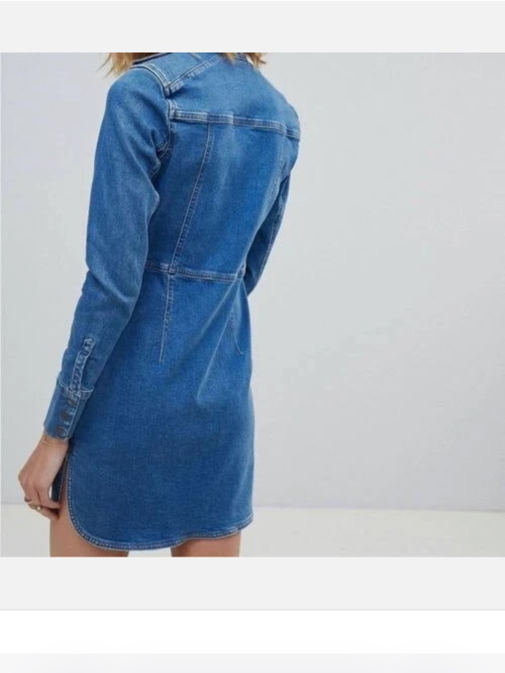 Free People Dynamite Denim Dress - Picture 3 of 6